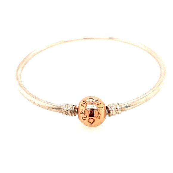 Pandora Rose Gold Clasp Bangle - Picture 1 of 8